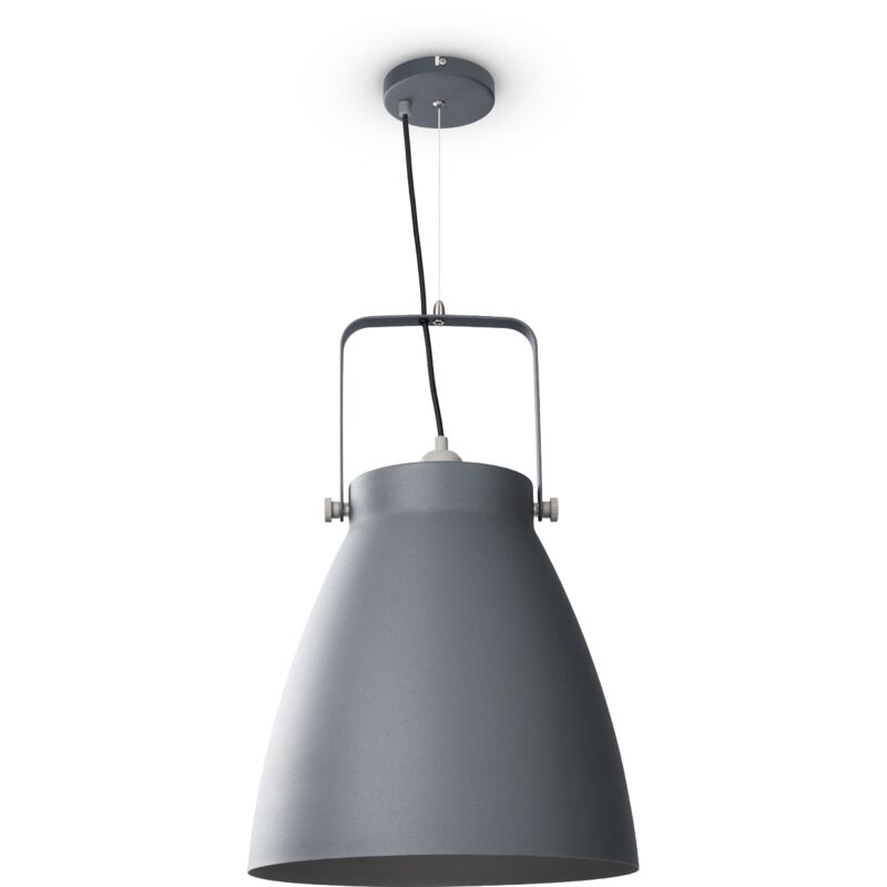 foto del prodotto sospensione sala da pranzo cucina tavolo industriale moderna luce a sospensione antracite, grigio 39 cm paco home