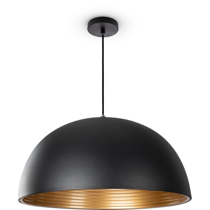 foto del prodotto sospensione sala da pranzo cucina tavolo industriale moderna luce a sospensione nero, oro 40,5cm paco home