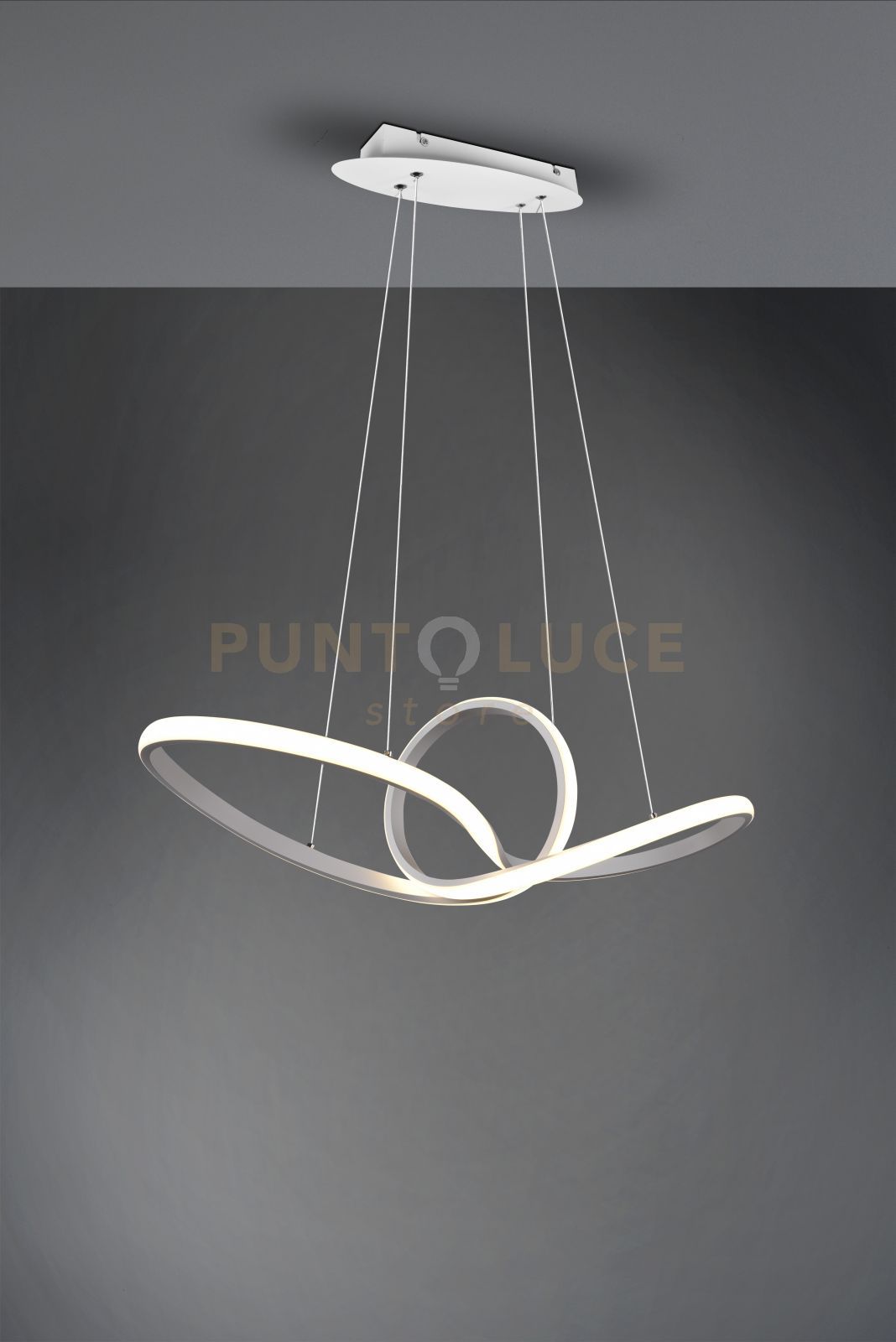 foto del prodotto sospensione sansa led infinito con regolazione intensit bianca r32751131