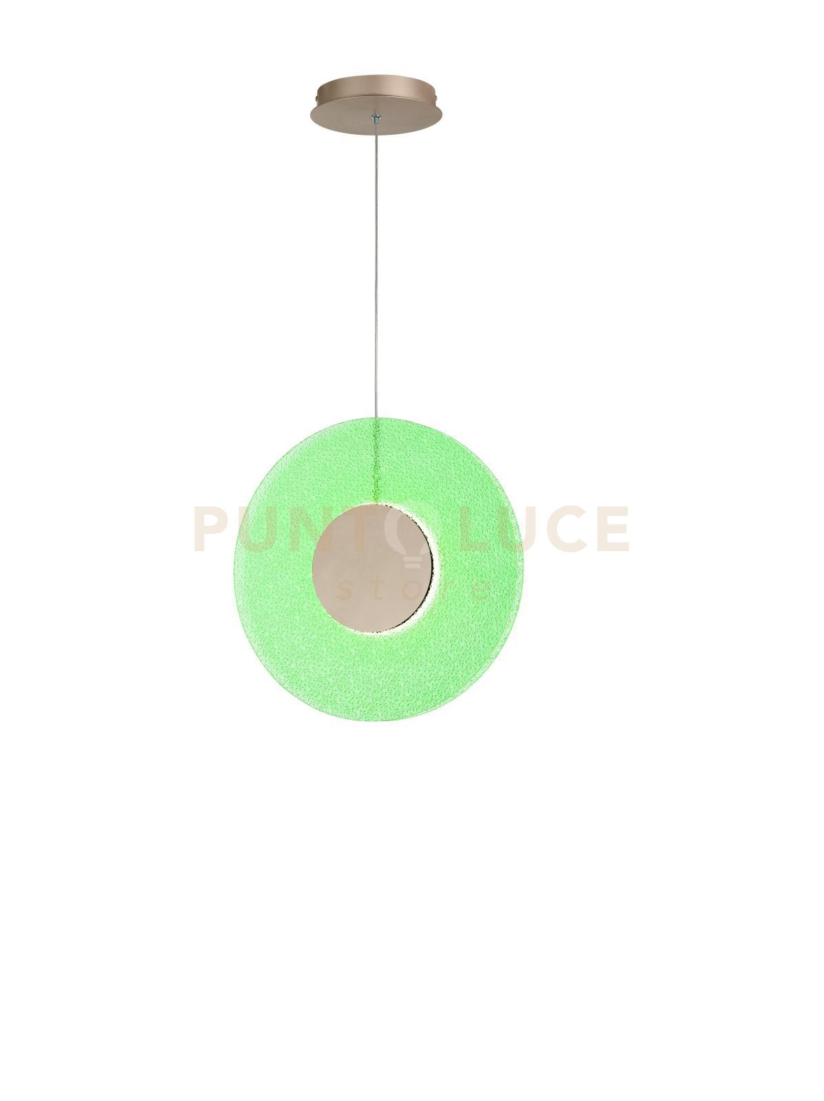 foto del prodotto sospensione singola in vetro verde candy so.candy verde