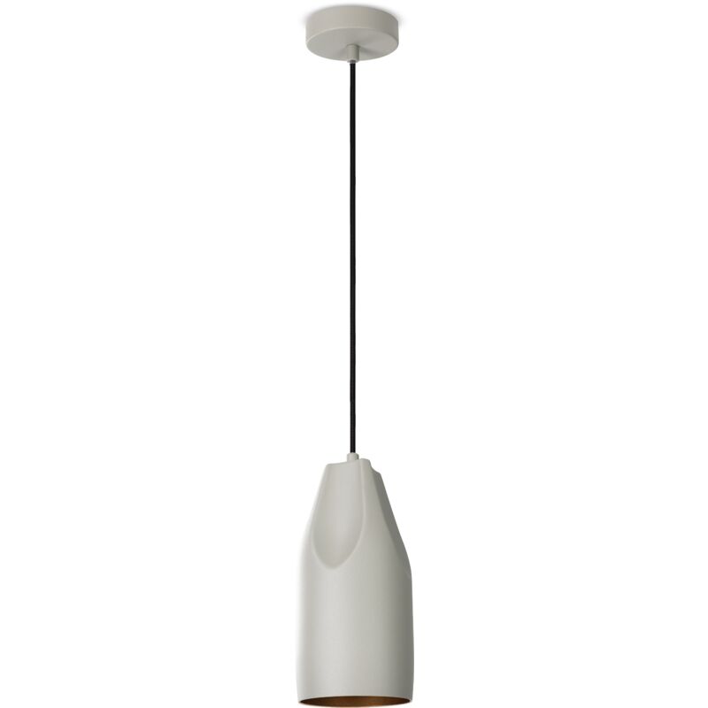foto del prodotto sospensione soggiorno tavolo cucina 1,5m cavo in tessuto industriale luce a sospensione tipo 1, grigio oro paco home