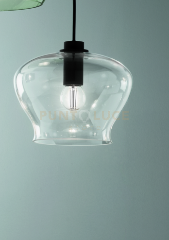 foto del prodotto sospensione verve-1 1 luce trasparente attacco e14 senza base d' attacco d.21cm