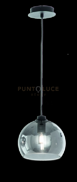 foto del prodotto sospensione verve 1 luce fume attacco e14 senza base d attacco d.20,5cm h.18cm