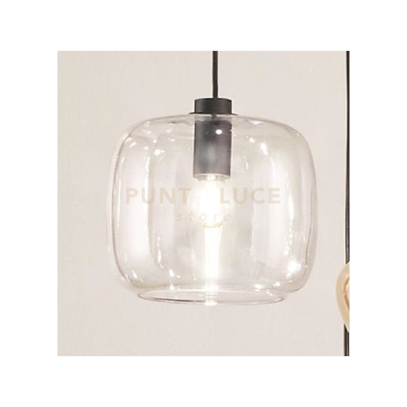foto del prodotto sospensione verve 2 1 luce trasparente attacco e14 senza base d attacco d.20cm h.19cm