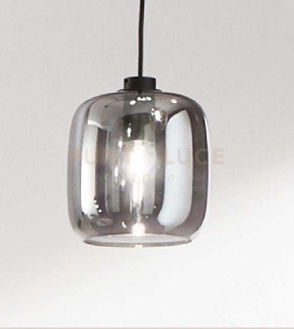 foto del prodotto sospensione verve-3 1 luce fume' attacco e14 senza base d' attacco d.16cm h.19cm