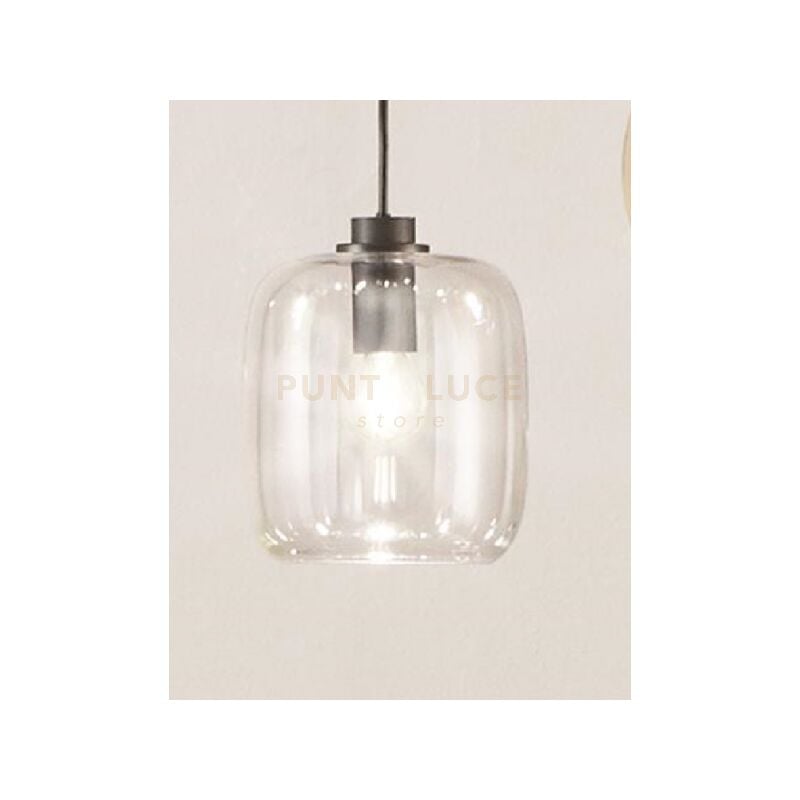 foto del prodotto sospensione verve 3 1 luce trasparente attacco e14 senza base d attacco d.16cm h.19cm