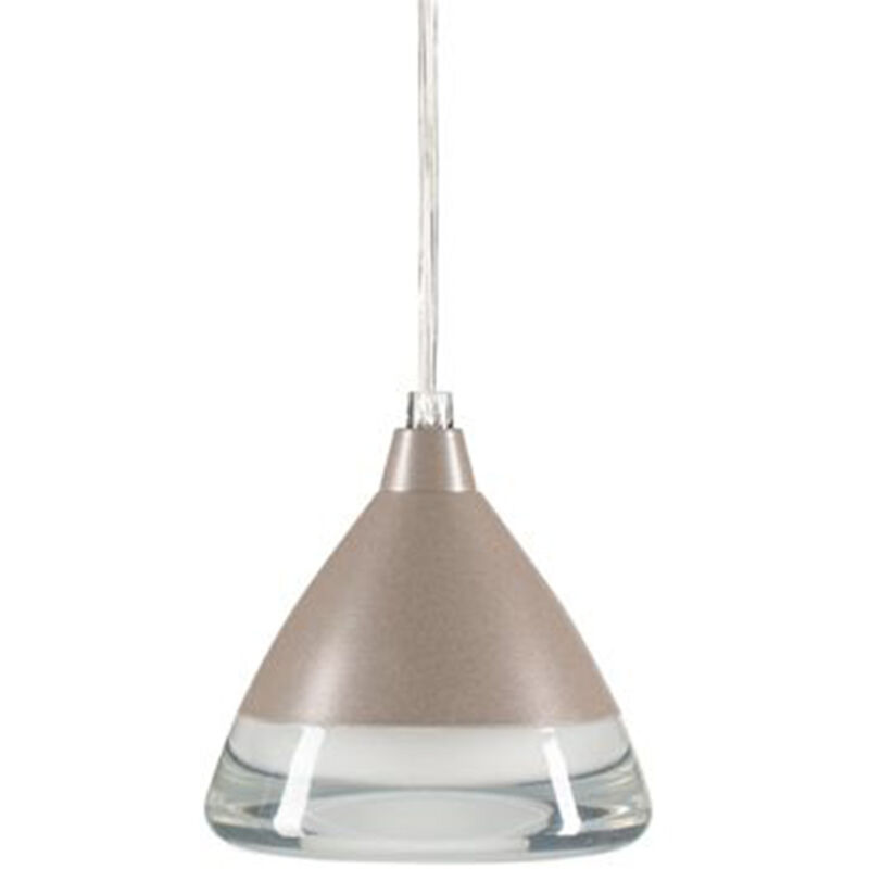 foto del prodotto sospesione contemporanea graal alluminio tortora 1 luce led 20w 3000k