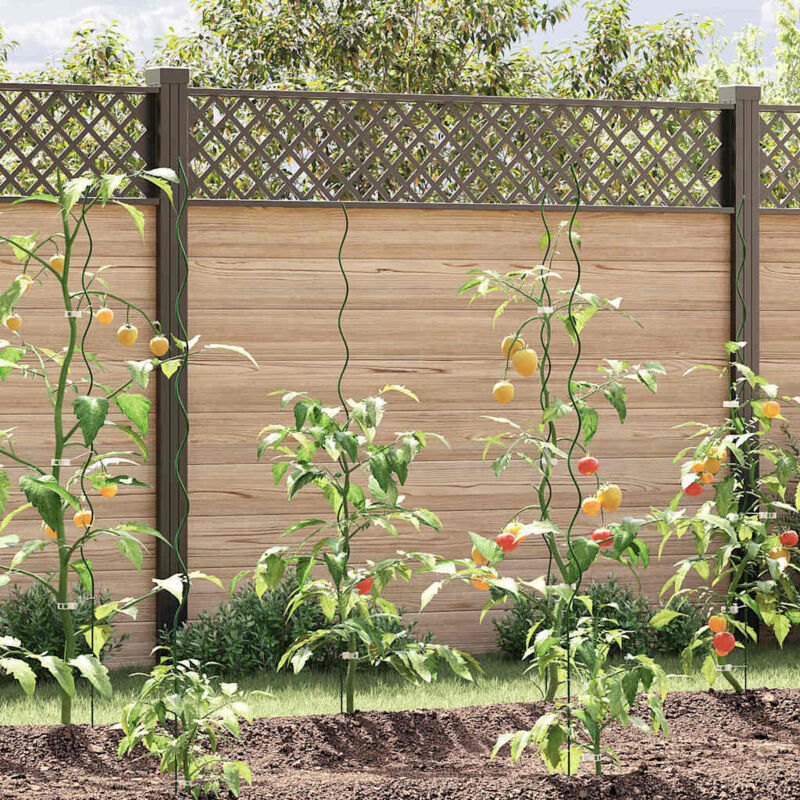 foto del prodotto sostegni a spirale per piante 20 pcs verde 150 cm vidaxl