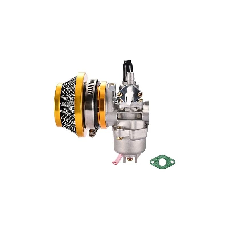 foto del prodotto sostituzione carburatore carburatore stack filtro aria moto 44mm per 2 tempi 43cc 47cc 49cc atv quad tosaerba scooter giallo