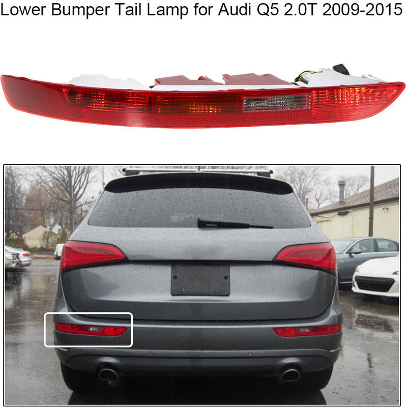 immagine 0 del prodotto sostituzione lampada di coda paraurti posteriore fanale inferiore inferiore per audi q5 2.0t 2009 2015 8r0945095b, sinistra,
