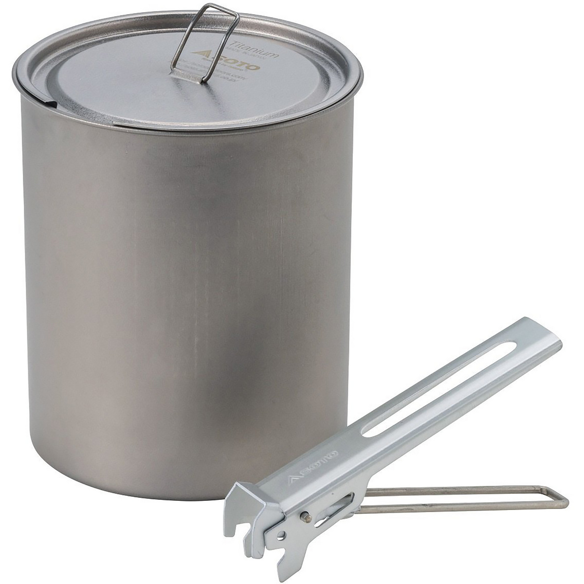 foto del prodotto soto pentola in titanio con pinze micro lifter