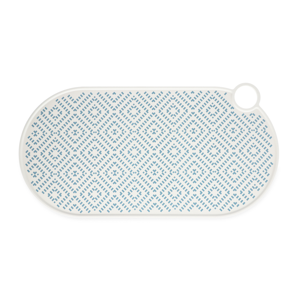 foto del prodotto sottociotola tiaki in silicone con rombi verdi l 50 x p 25 cm