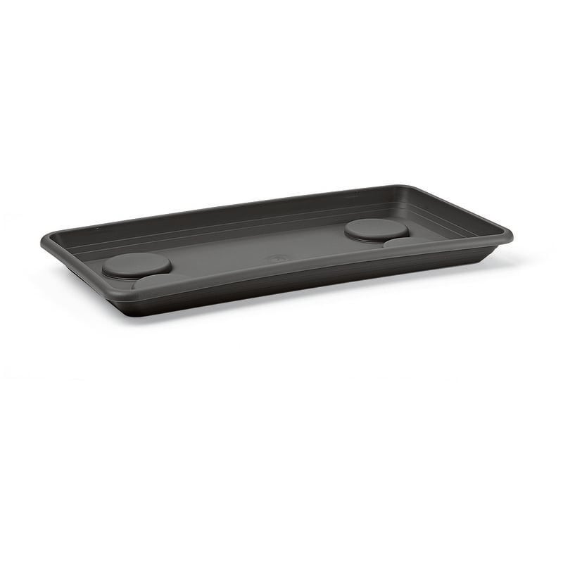 foto del prodotto sottofioriera rettangolare anthea 50cm antracite veca sottovaso