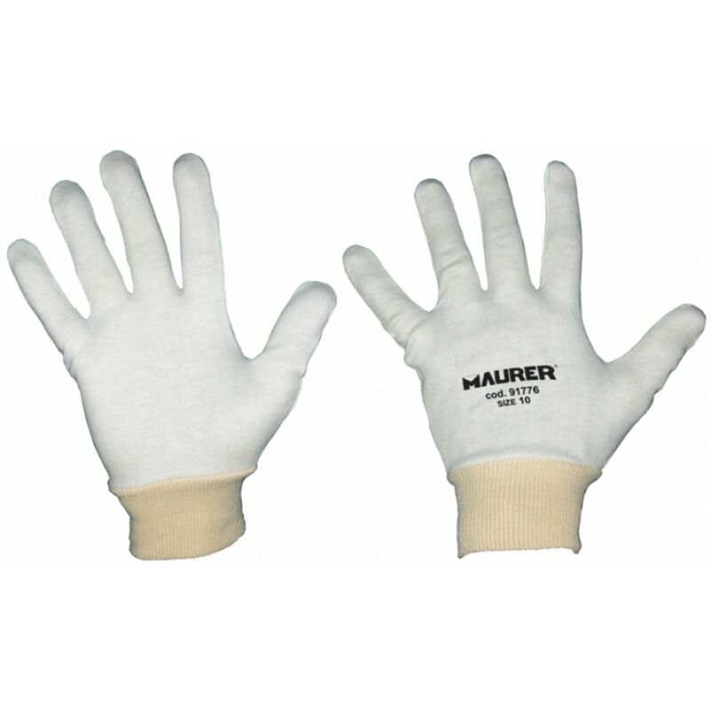 foto del prodotto sottoguanto cotone bianco maurer tg10
