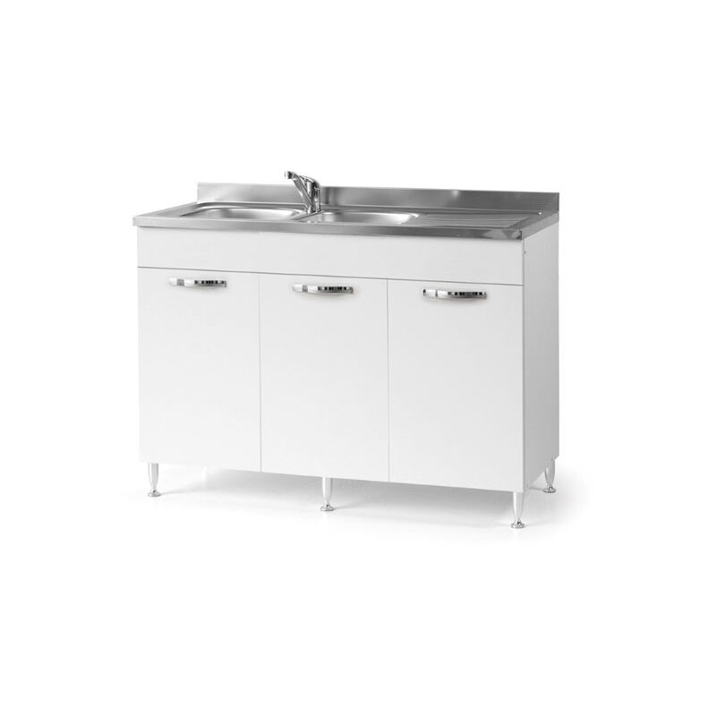 foto del prodotto sottolavello cucina componibile con ante 120 cm bianco