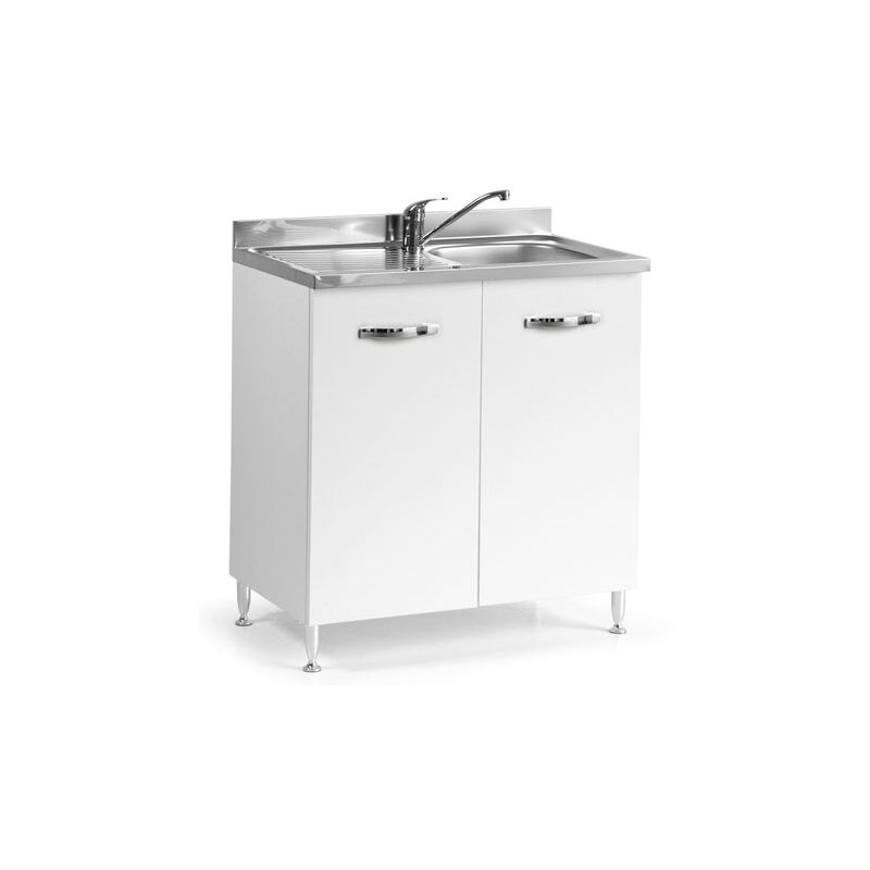 foto del prodotto sottolavello cucina componibile con ante 80 cm bianco