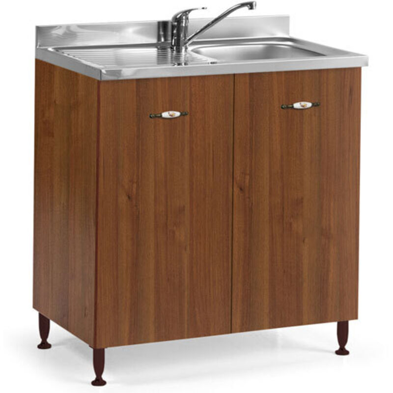 foto del prodotto sottolavello cucina componibile con ante 80 cm noce