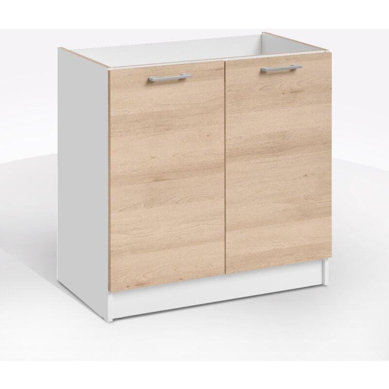 foto del prodotto sottolavello eco cm 80x46 h.82 bianco e rovere artisan