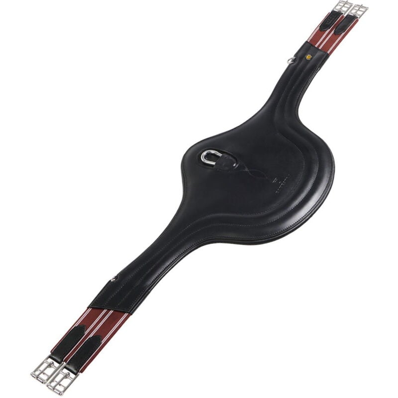 foto del prodotto sottopancia pararamponi in cuoio modello desiree new per cavalli 125 cm, marrone