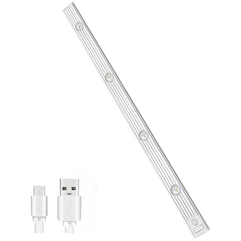 foto del prodotto sottopensile ultra slim a led cob 60 cm plafoniera magnetica ricaricabile usb con sensore di movimento