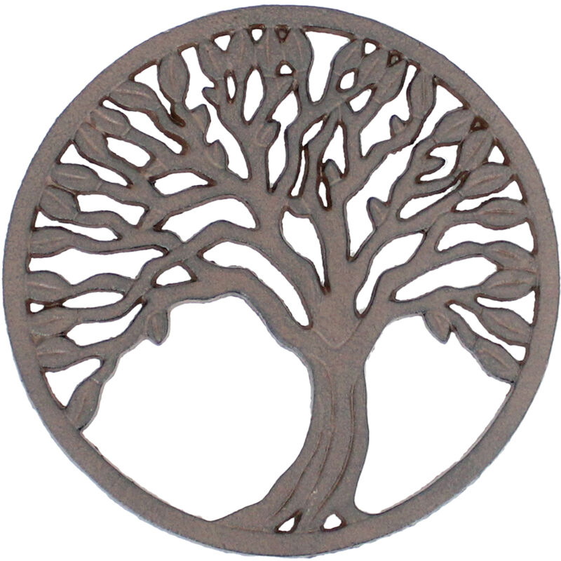 foto del prodotto sottopentola rotondo albero della vita grigio 22x22x2 cm per cucina prodotto di alta qualit e design esclusivo signes grimalt