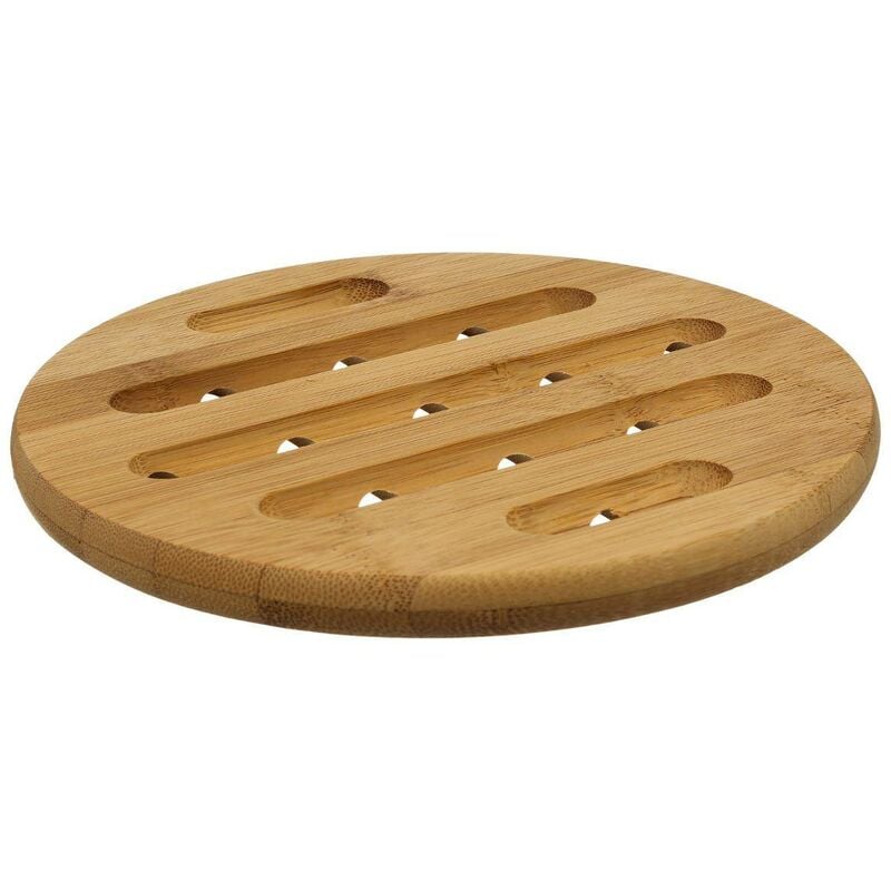 foto del prodotto sottopentola rotondo in bambù da 18 cm - 5five