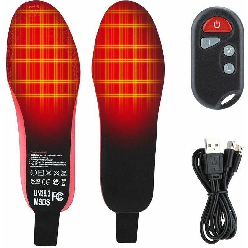 foto del prodotto sottopiede riscaldato scaldapiedi wireless da interno per caccia pesca escursionismo campeggio accessorio per scarpe e stivali di sicurezza unisex