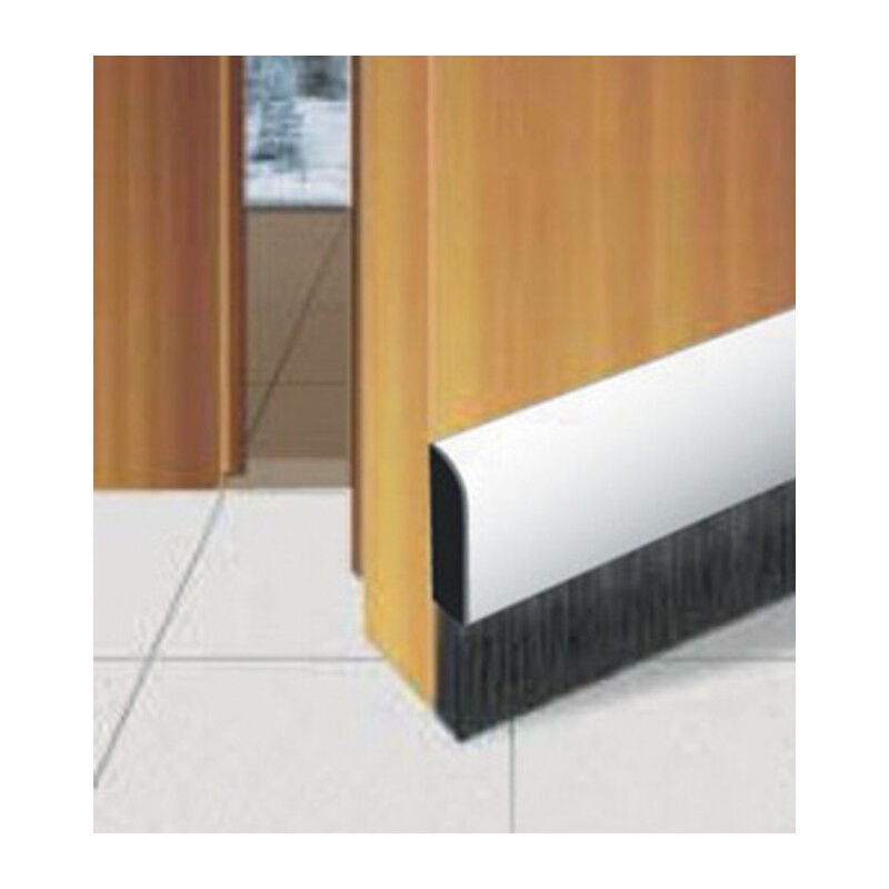 foto del prodotto sottoporta pvc con spazz.a molla bianco mt.1. prezzo per 1 pezzo.