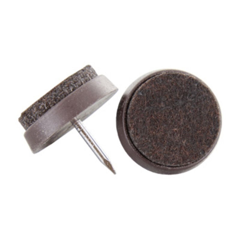 foto del prodotto sottosedie feltro con chiodo d.mm.30 marrone