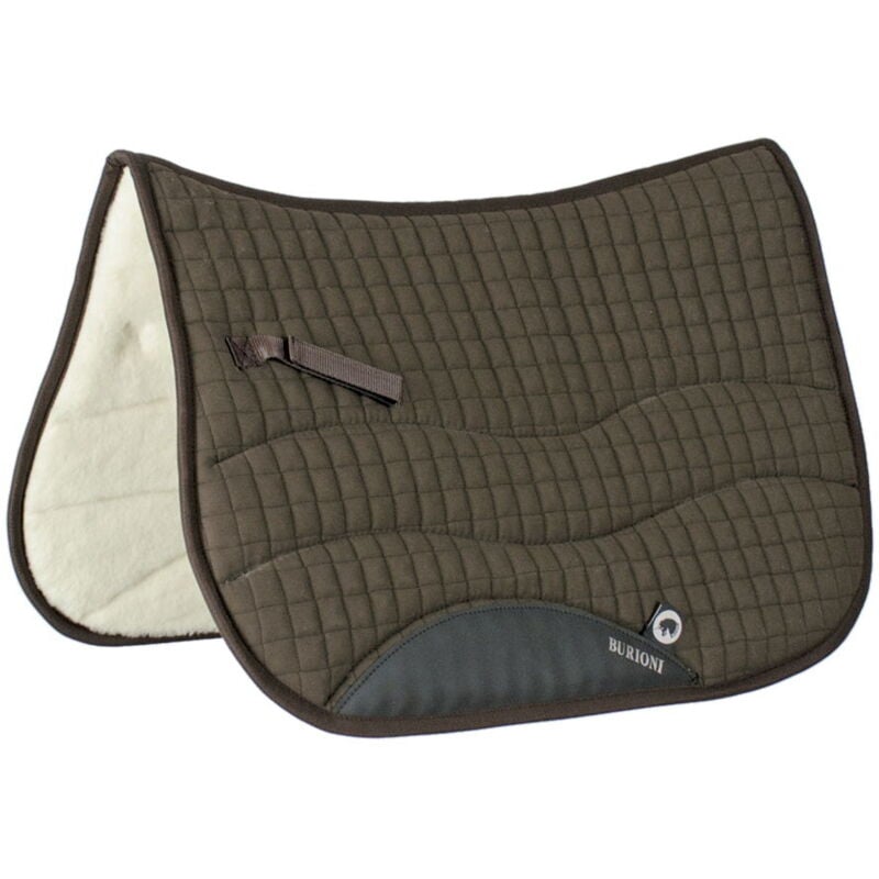 foto del prodotto sottosella rettangolare in cotone e interno in pura lana per sella maremmana scafarda