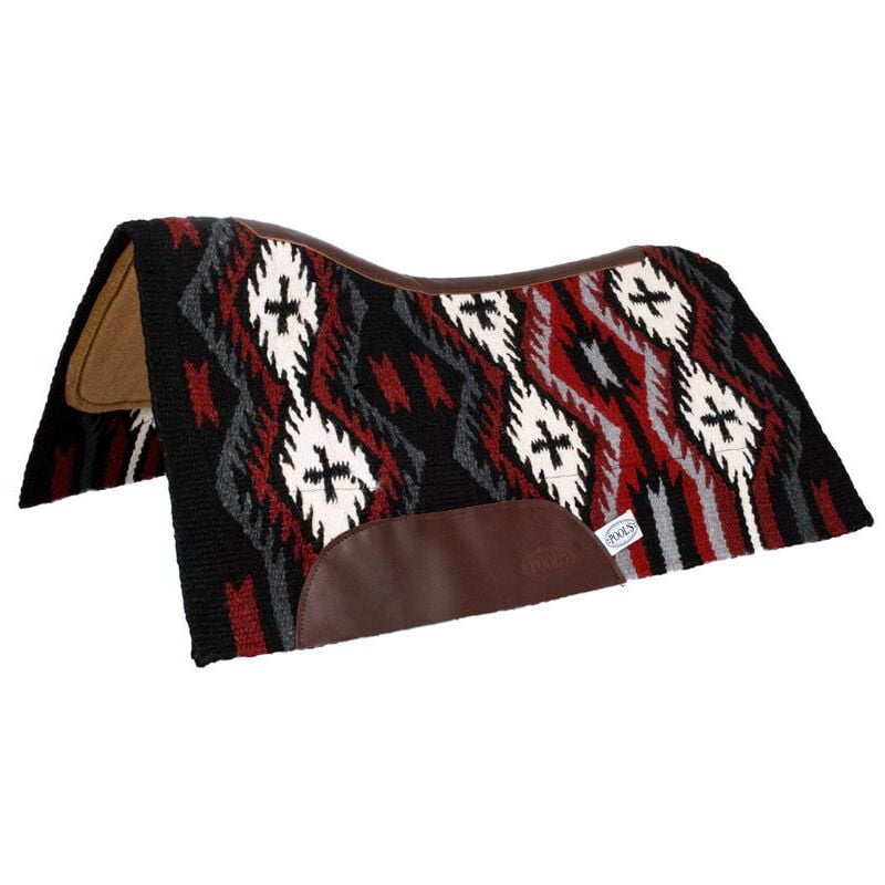 foto del prodotto sottosella western imbottitura in feltro di lana modello new zeland 34x36"" - viola / nero / rosa