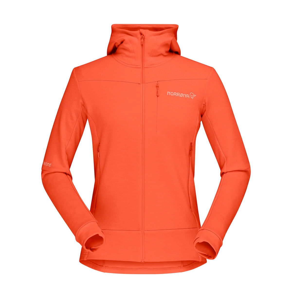 foto del prodotto sottotuta full zip con cappuccio falketind donna