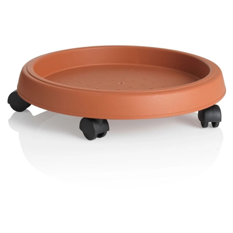 foto del prodotto sottovaso c ruote c. 25 terracotta