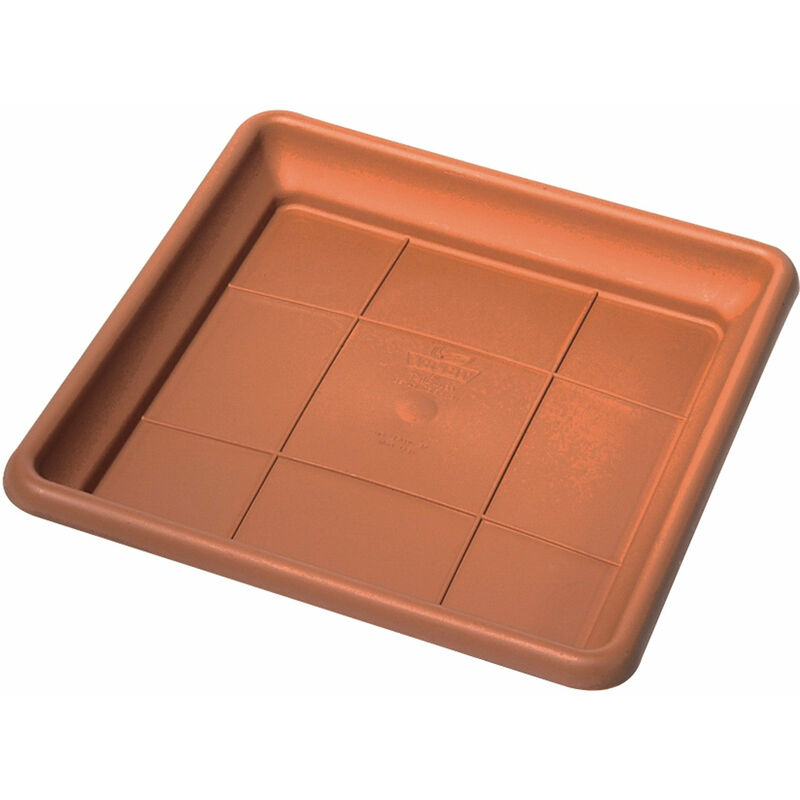 foto del prodotto sottovaso in materiale plastico atena telcom per vasi quadrati 34x34 cm