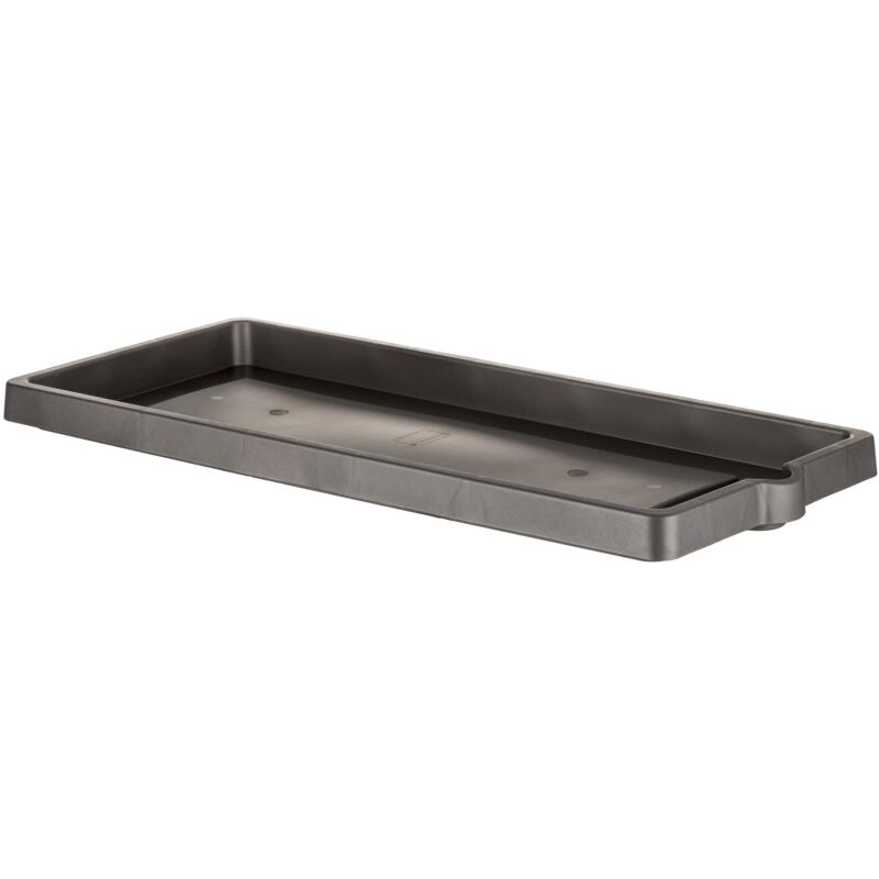 foto del prodotto sottovaso in resina con decori effetto legno, 60 cm