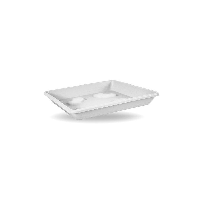 foto del prodotto sottovaso quadrato bianco 36x36 cm