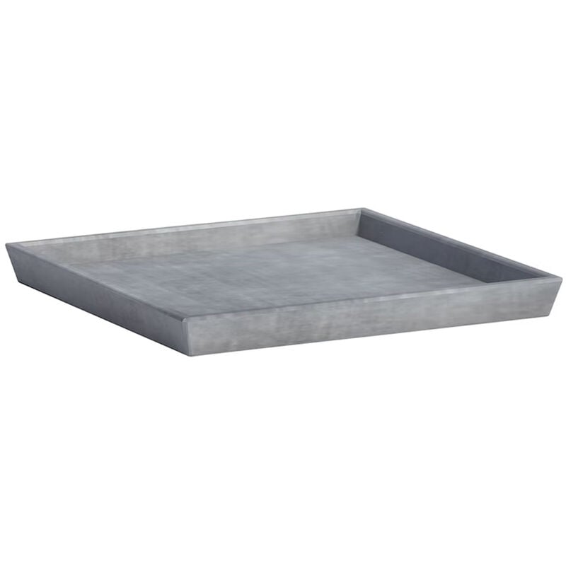 foto del prodotto sottovaso quadrato grigio 40cm ecopots
