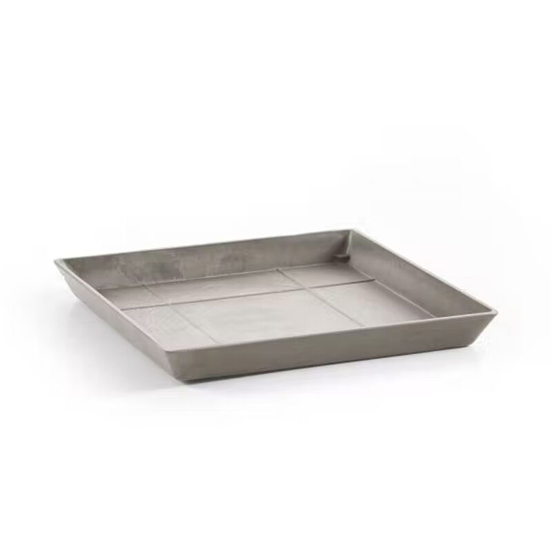 foto del prodotto sottovaso quadrato tortora 40cm ecopots