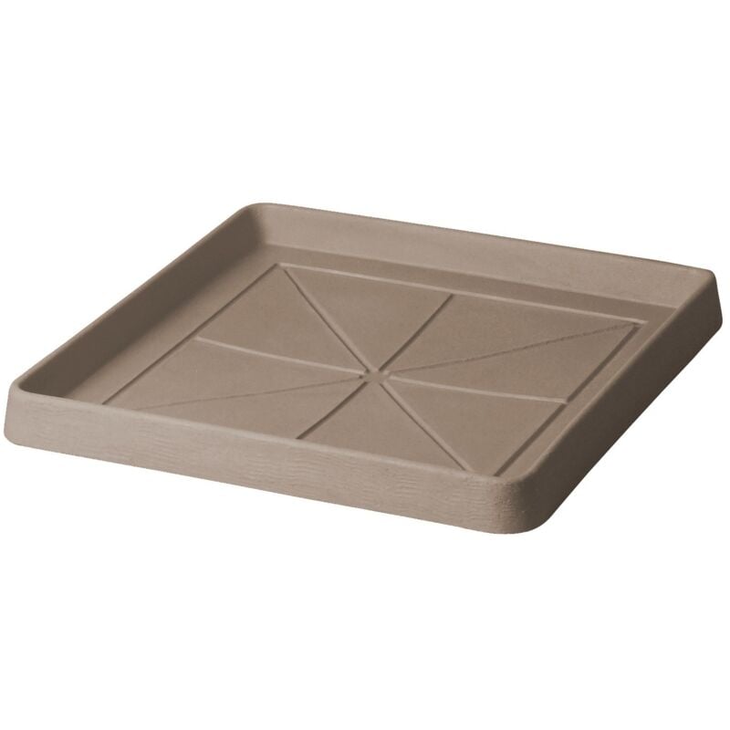 foto del prodotto sottovaso quadro 30 cm cappuccino