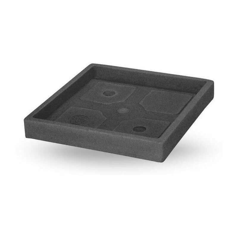 foto del prodotto sottovaso quadro classic per vasi da esterno per fiori e piante 30 cm bronzo