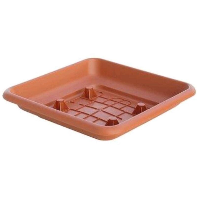 foto del prodotto sottovaso quadro laurus ics pp terracotta x vaso cm 25x25 1 pz