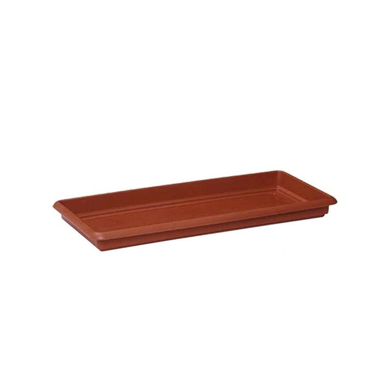 foto del prodotto sottovaso rettangolare coccio 72x33 cm stefanplast