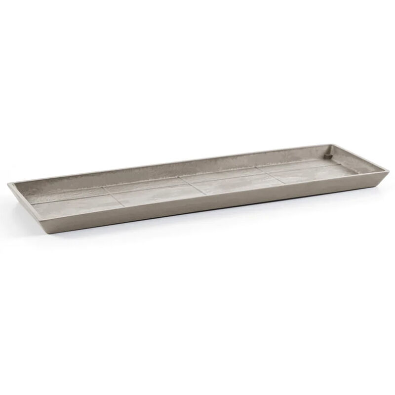 foto del prodotto sottovaso rettangolare tortora 55cm ecopots