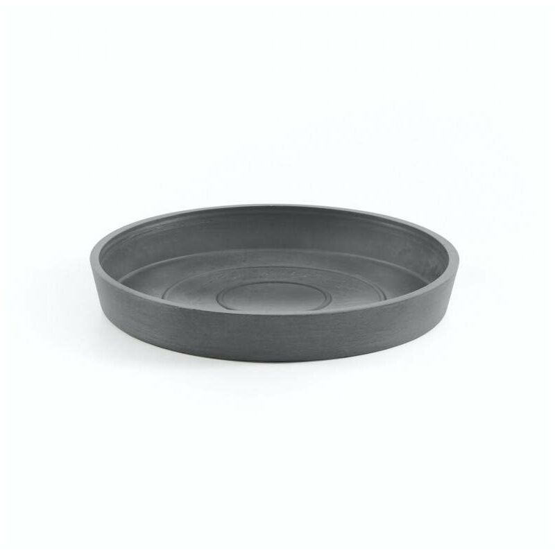 foto del prodotto sottovaso rotondo amsterdam d18x2,5cm grigio ecopots