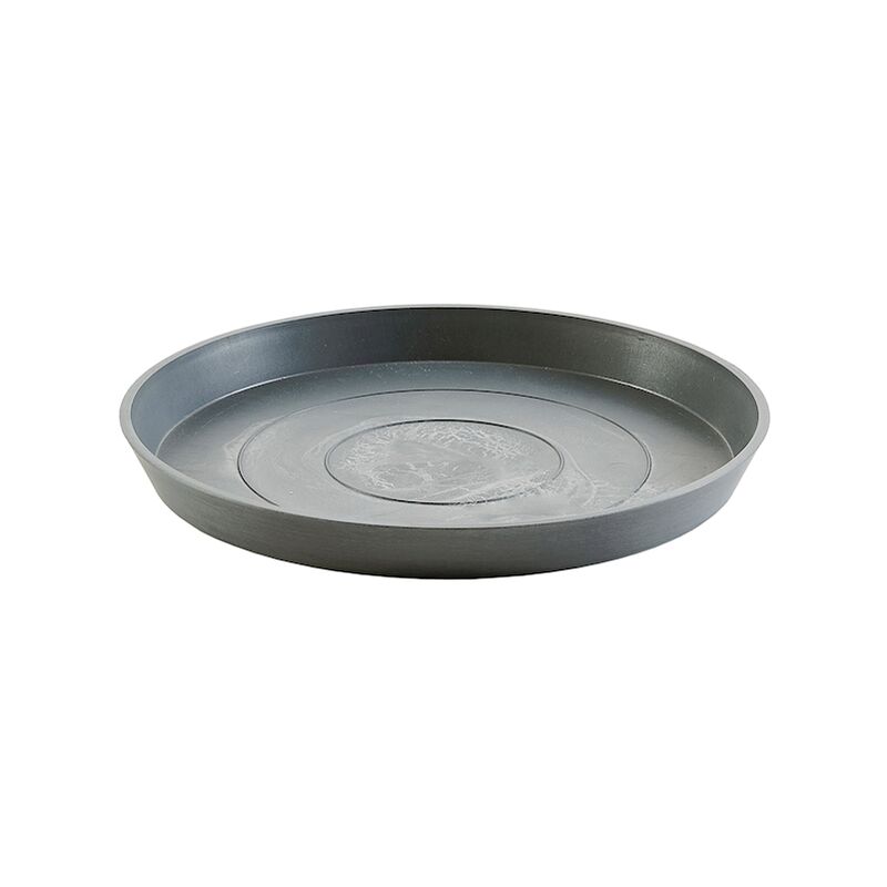 foto del prodotto sottovaso tondo 21x2,5cm grigio ecopots