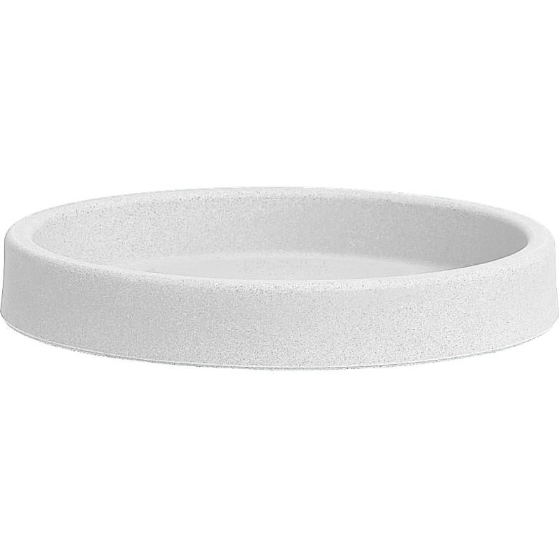 foto del prodotto sottovaso tondo atlas cm. 48 bianco