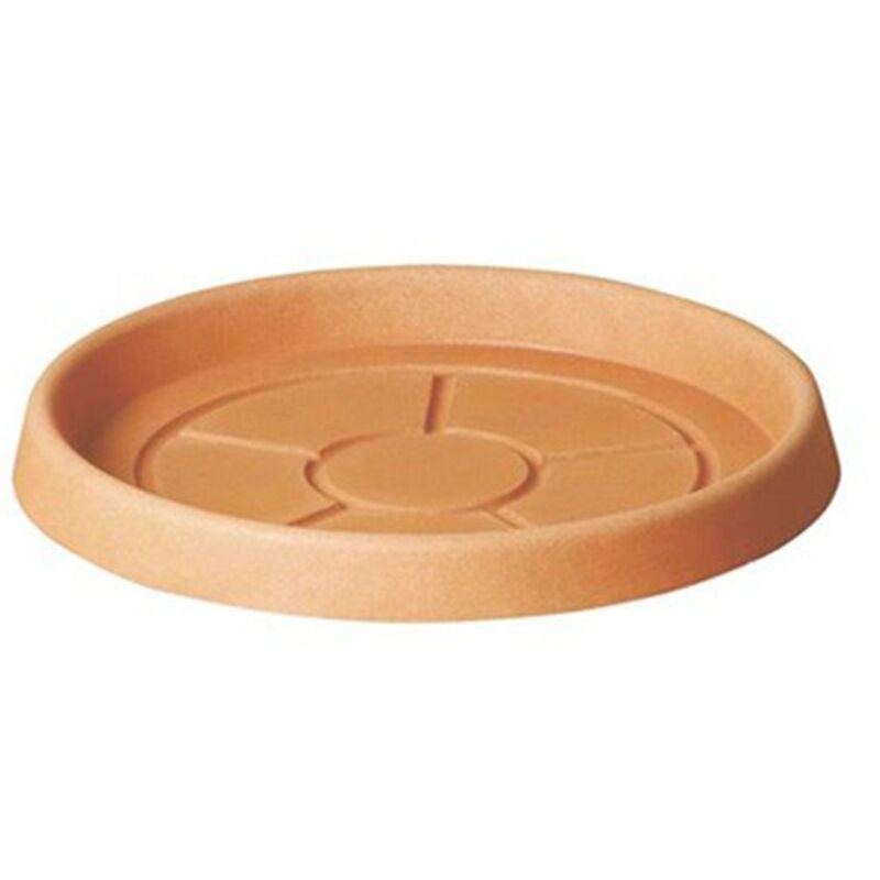 foto del prodotto sottovaso ''tondo classic'' in plastica per vasi da interno ed esterno -54 cm / cappuccino
