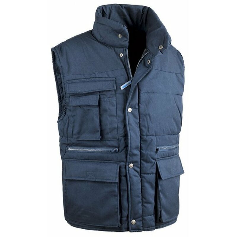 foto del prodotto sottozero gilet da lavoro antares blu taglia xl con imbottitura interna multitasche blu xl