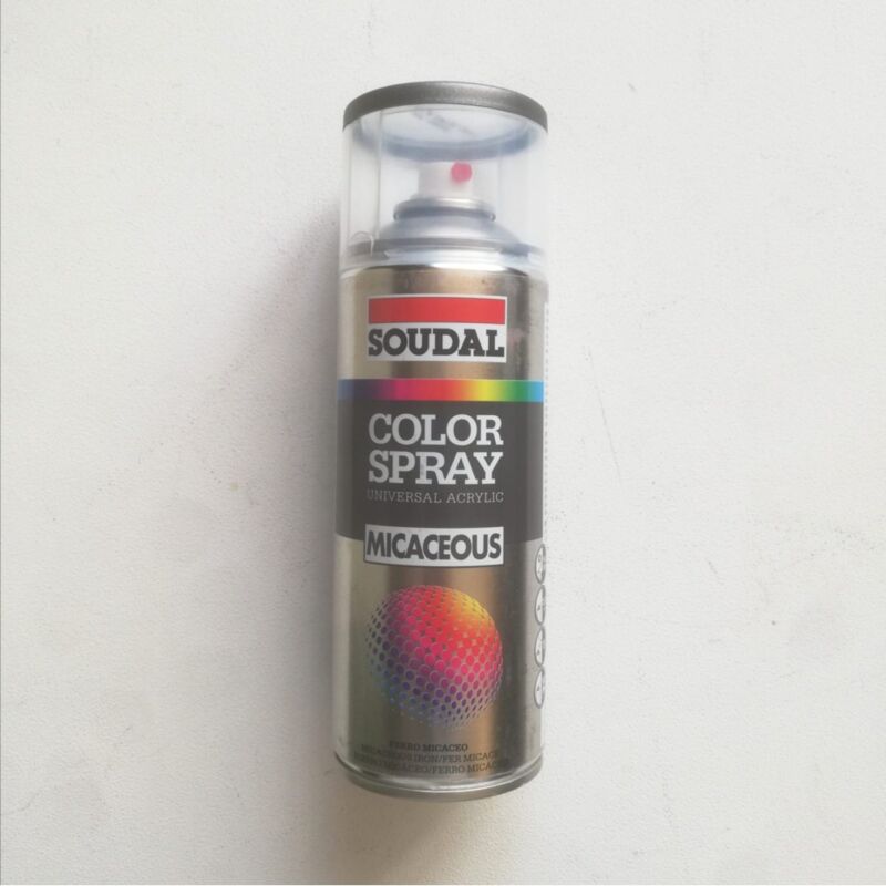 foto del prodotto soudal 400ml bomboletta spray vernice effetto antichizzante grigio medio