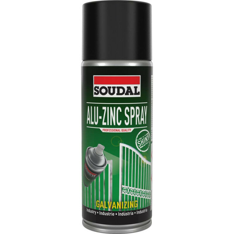foto del prodotto soudal alu zinc spray shiny 400 ml di 12 